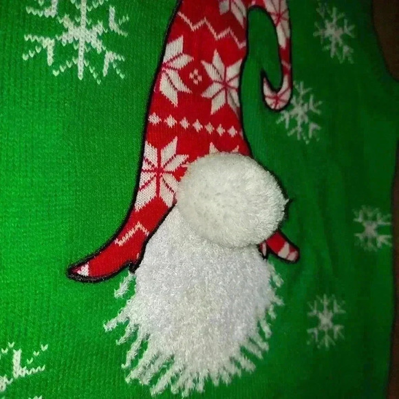 Merry Christmas by Poof Holiday Gnome Sweater Vest - Picture 3 of 4